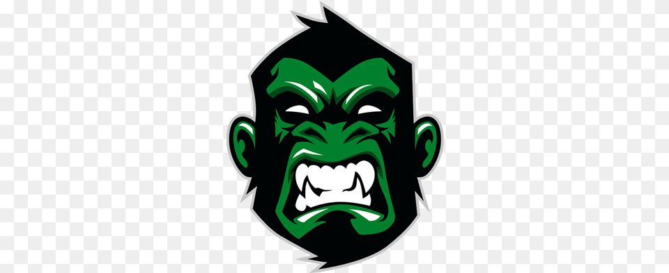 Gorilla Logo Image Logo Like Trap Nation, Green, Person Png