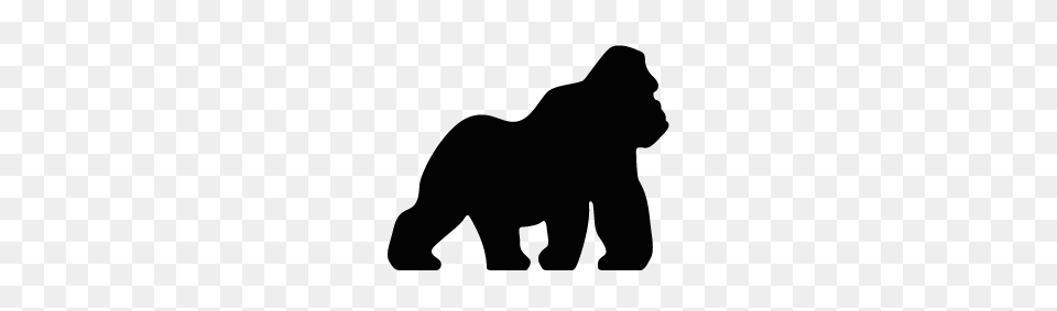 Gorilla Silhouette Gorilla Craft Silhouette, Animal, Wildlife, Mammal Png