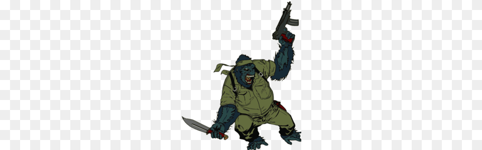Gorilla Soldier Clip Art, Baby, Person Png