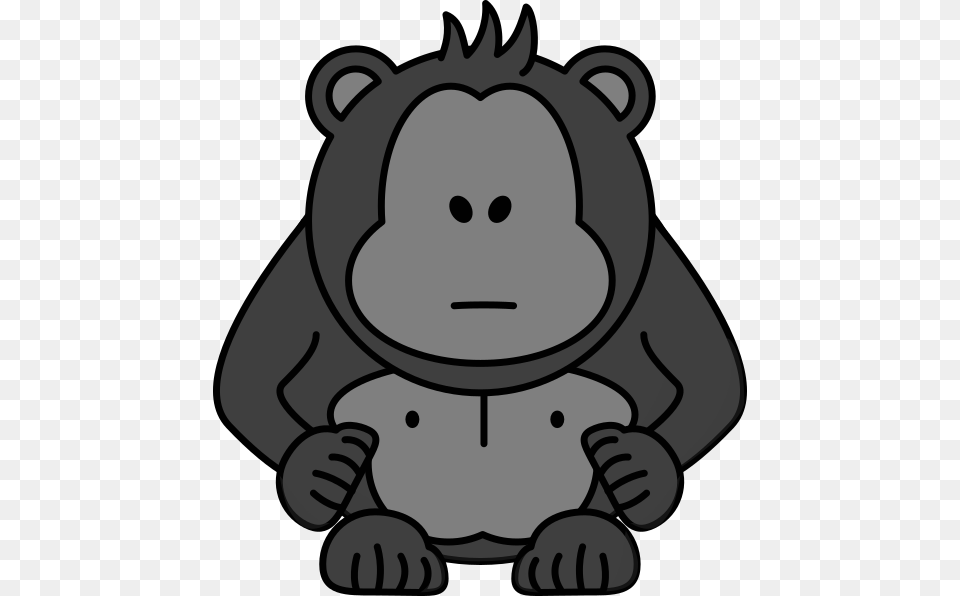 Gorilla With No Eyes Clip Art, Animal, Bear, Mammal, Wildlife Free Png Download