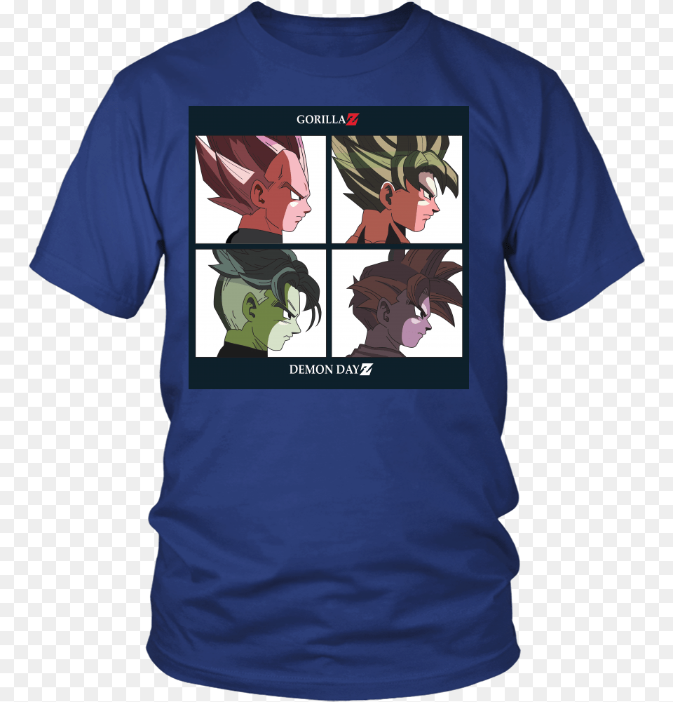 Gorilla Z Demon Day Men Short Sleeve T Shirt Larry Bernandez T Shirt, T-shirt, Publication, Book, Clothing Free Transparent Png