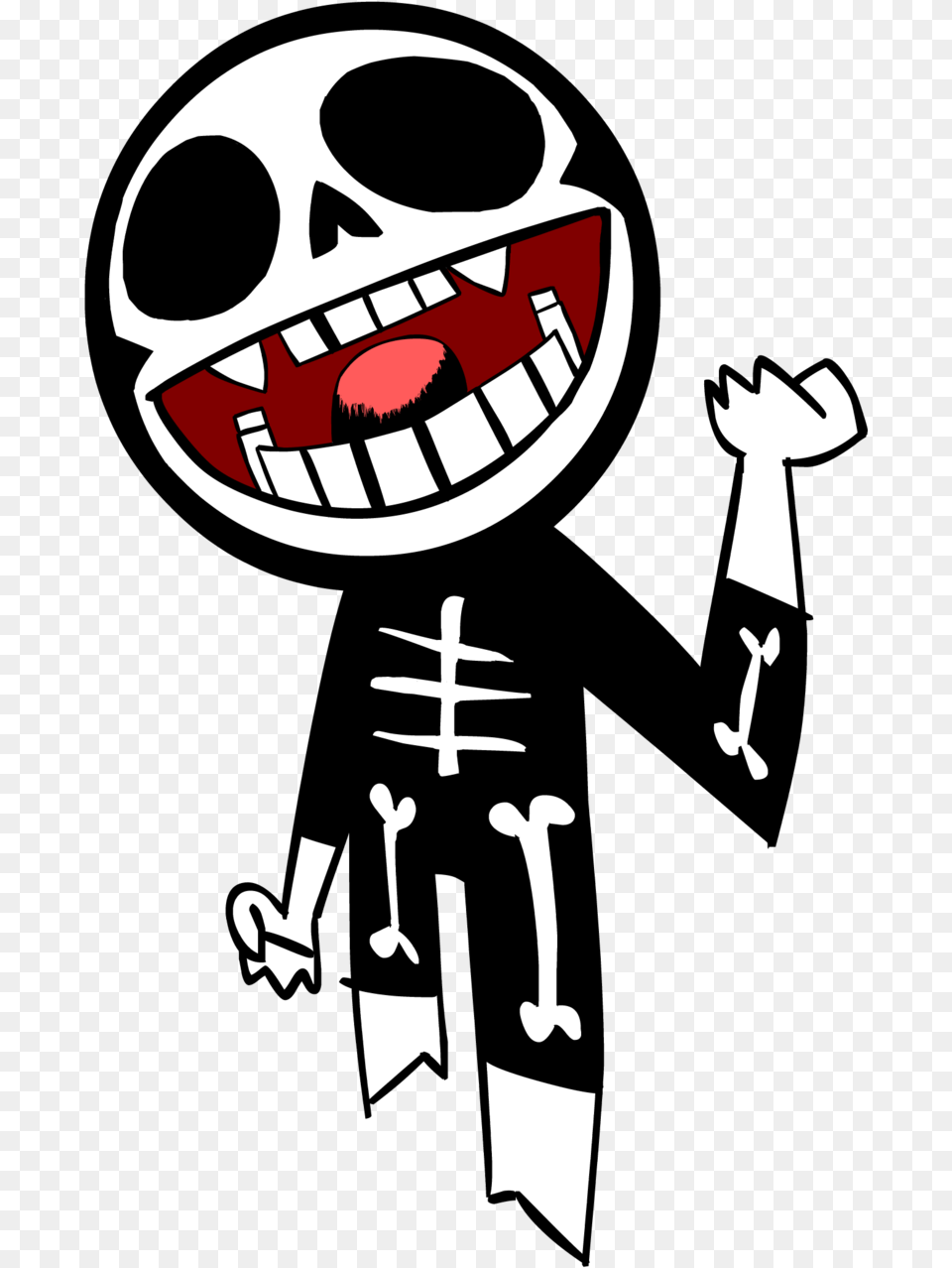 Gorillaz Bonesy, Stencil Free Transparent Png