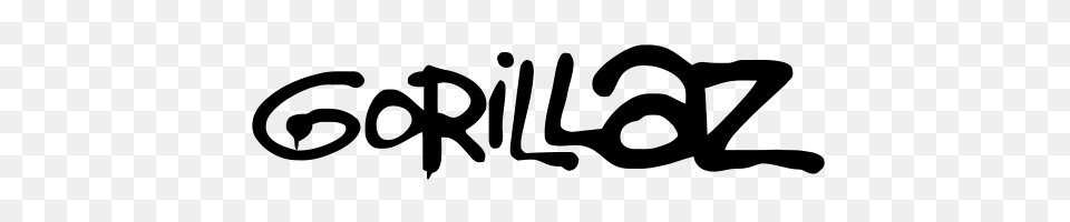 Gorillaz Logo, Gray Png