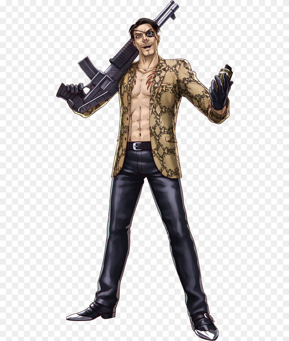 Goro Project X Zone Kiryu, Adult, Person, Man, Male Png Image