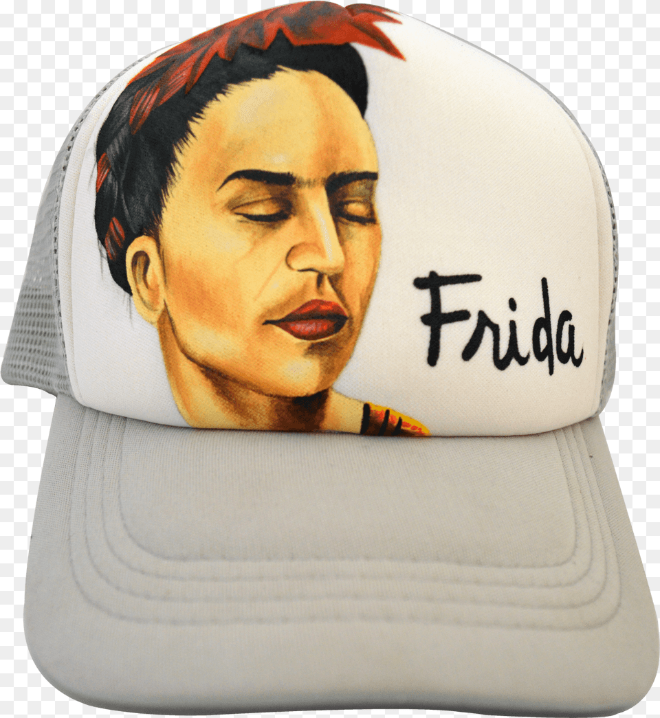 Gorra Frida Kahlo Gorras De Frida Kahlo, Baseball Cap, Cap, Clothing, Cushion Png Image