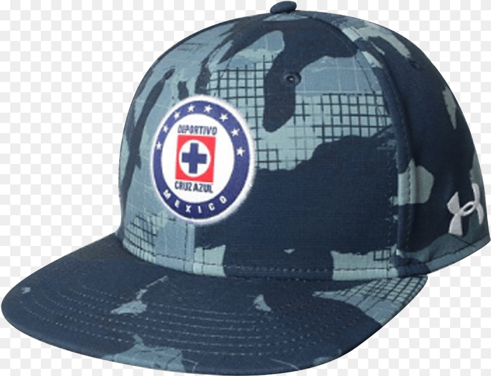 Gorra Under Armour Cruz Azul Camuflaje Azul Gorra Cruz Azul Under Armour, Baseball Cap, Cap, Clothing, Hat Free Png Download