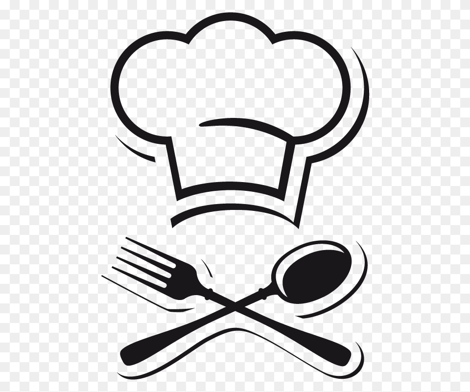 Gorros De Chef Image, Cutlery, Fork, Stencil Free Transparent Png