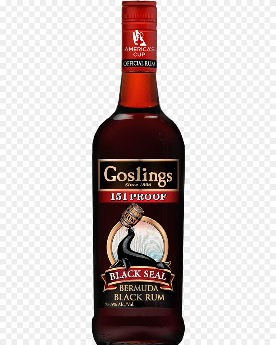 Goslings 151 Proof Black Seal Rum 755 07l Gosling39s Black Seal Rum, Alcohol, Beverage, Liquor, Beer Free Png