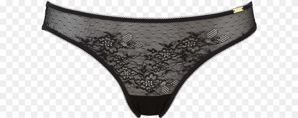 Gossard Lingerie Glossies Lace Brief In Black Gossard, Clothing, Panties, Thong, Underwear Free Png
