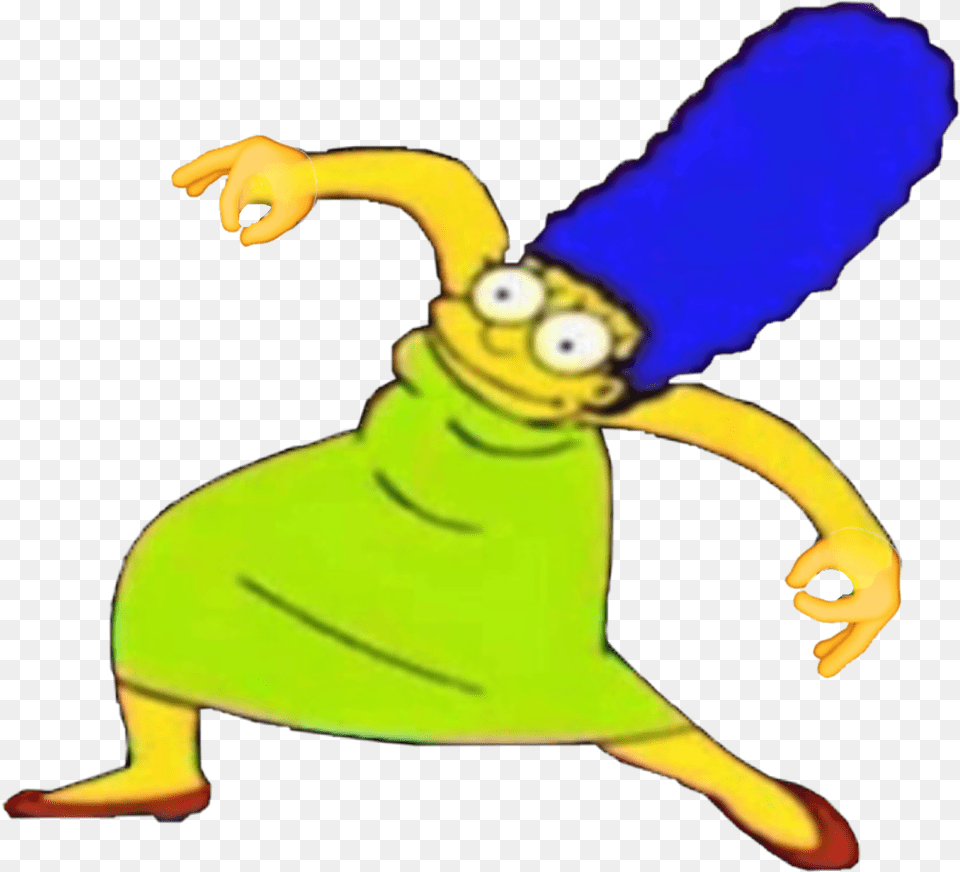 Got Emmarge Krumping Meme Marge Simpson Meme, Cartoon, Baby, Person Free Png Download