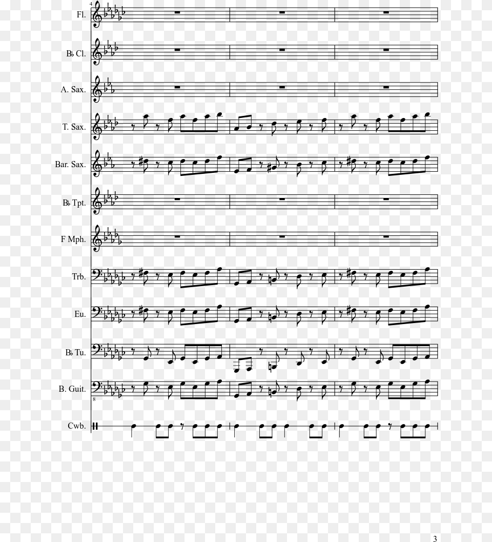 Got Five On It Piano Sheet Music, Gray Free Png Download