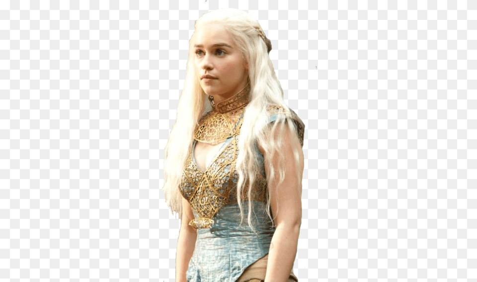 Got Game Of Thrones Transparent Daenerys Targaryen Game Of Daenerys Targaryen Gold Dress, Hair, Person, Blonde, Clothing Free Png