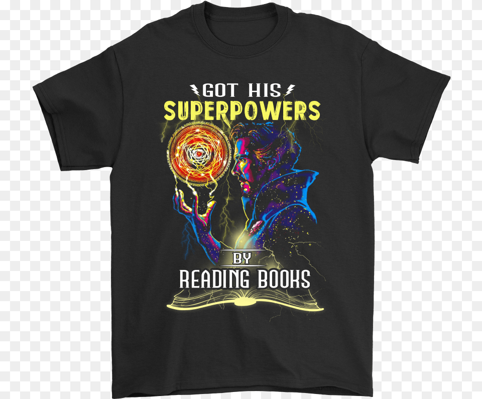 Got His Superpowers By Reading Books Doctor Strange Winning The Pooh Shirts, Clothing, T-shirt, Shirt, Adult Free Png Download