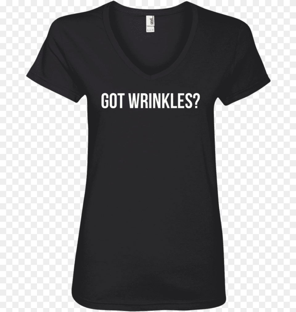 Got Wrinkles Gildan Black, Clothing, T-shirt, Shirt Free Png Download