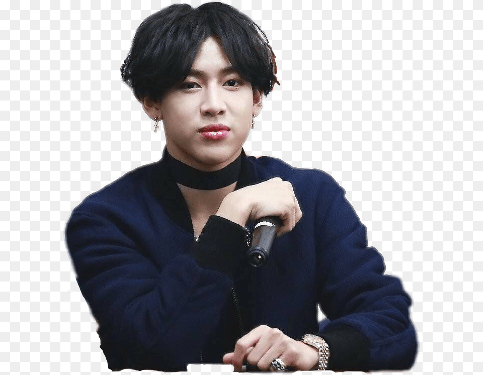 Got7bambam Bambamgot7 Bambam Freetoedit Sitting, Head, Black Hair, Portrait, Face Png Image