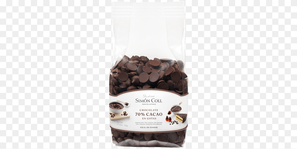 Gotas Chocolate 70 Cacao B500g Chocolate, Cocoa, Dessert, Food, Sweets Png