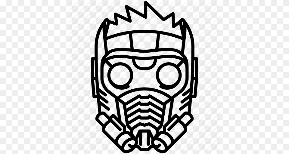 Gotg Helmet Marvel Mcu Movie Peter Quill Star Lord Icon Free Png