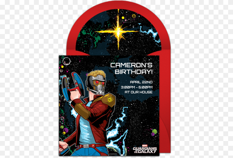 Gotg Star Lord Classic Online Invitation, Publication, Book, Comics, Poster Free Png Download