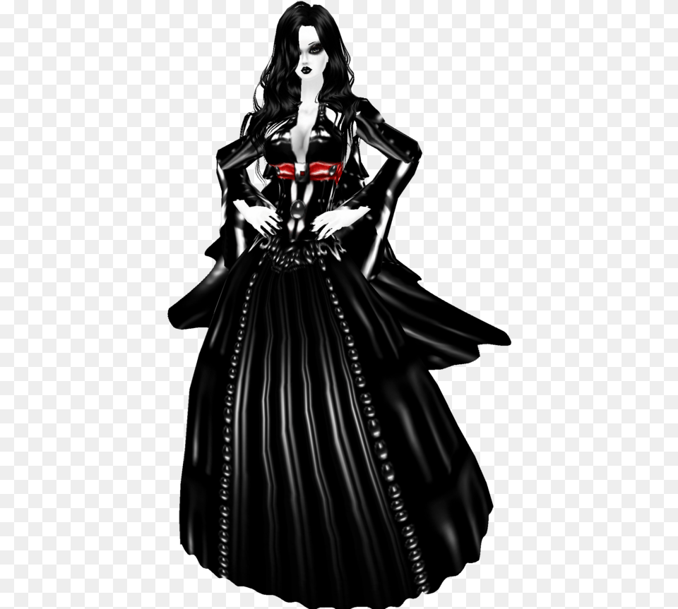 Goth Emo Girl Clipart Goth Girl, Adult, Person, Gown, Formal Wear Free Png Download