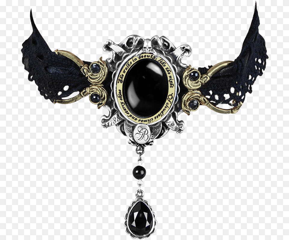Goth Necklace Transparent, Accessories, Jewelry, Brooch Png Image