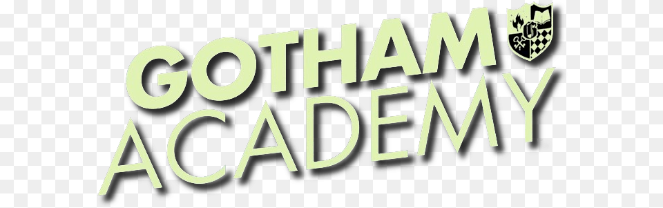 Gotham Academy Dc Logo1 Gotham Academy, Logo, Text Free Png Download