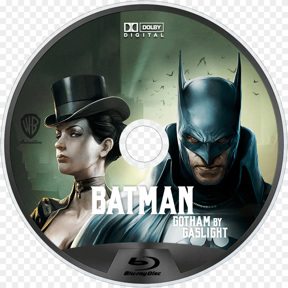Gotham By Gaslight Bluray Disc Image Dvd Cover Batman Gotham By Gaslight, Adult, Person, Female, Disk Free Png Download