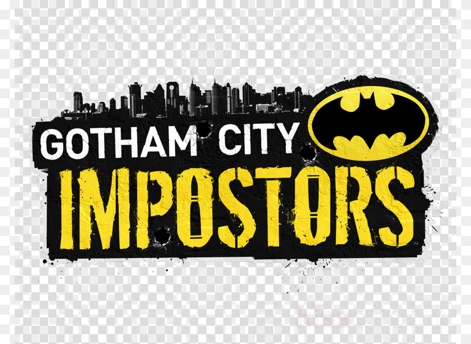 Gotham City Impostors Clipart Gotham City Impostors Gotham City Impostors Icon, Logo, Symbol, Batman Logo, Blackboard Png