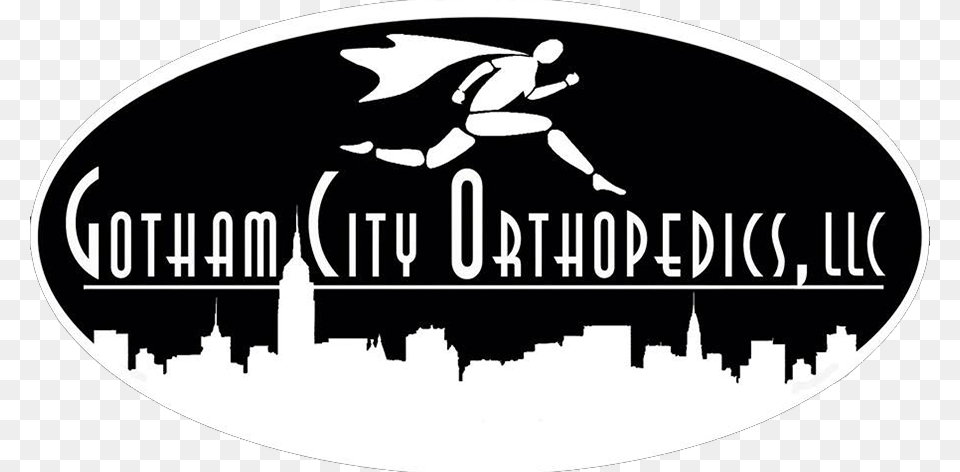 Gotham City Orthopedics New York New Jersey Graphic Design, Stencil, Logo, Baby, Person Free Png