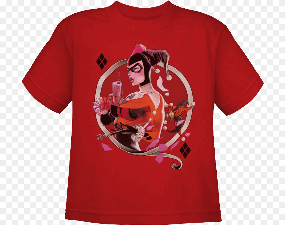 Gotham City Siren Harley Quinn Kids T Shirt, Adult, Clothing, Female, Person Png Image