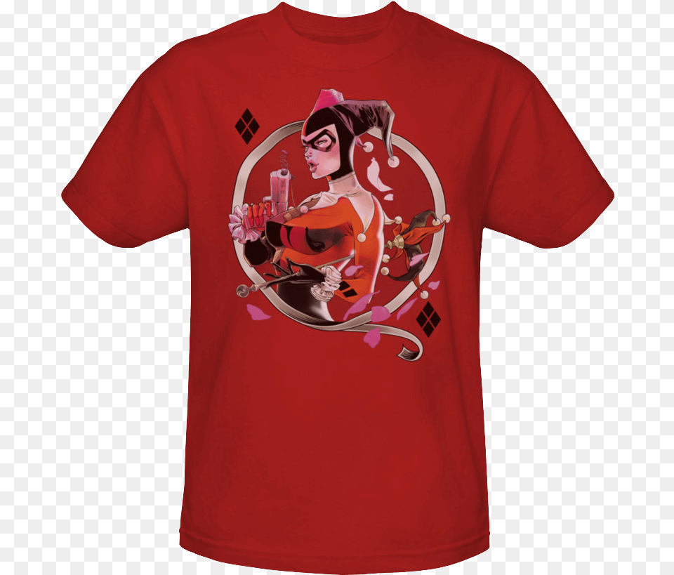 Gotham City Siren Harley Quinn T Shirt Harley Quinn T Shirt, Clothing, T-shirt, Adult, Female Free Png Download