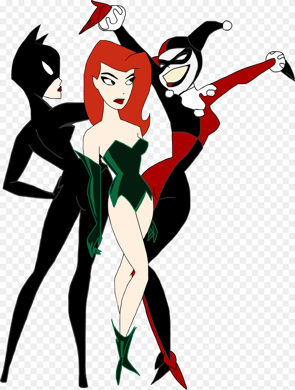 Gotham City Sirens Cartoon, Book, Comics, Publication, Person Free Png