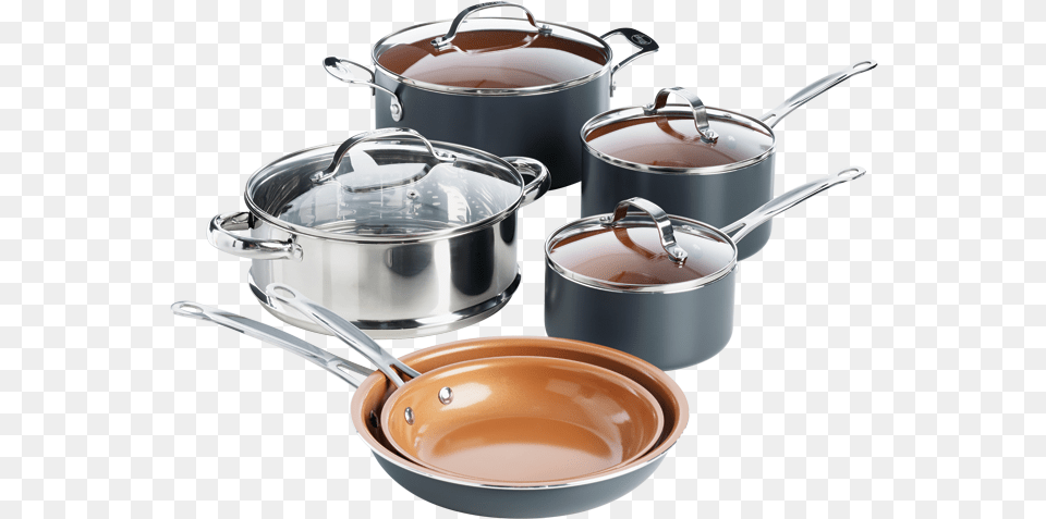 Gotham Steel Cookware Settitle 10pc Gotham Stock Pot, Cooking Pan Png