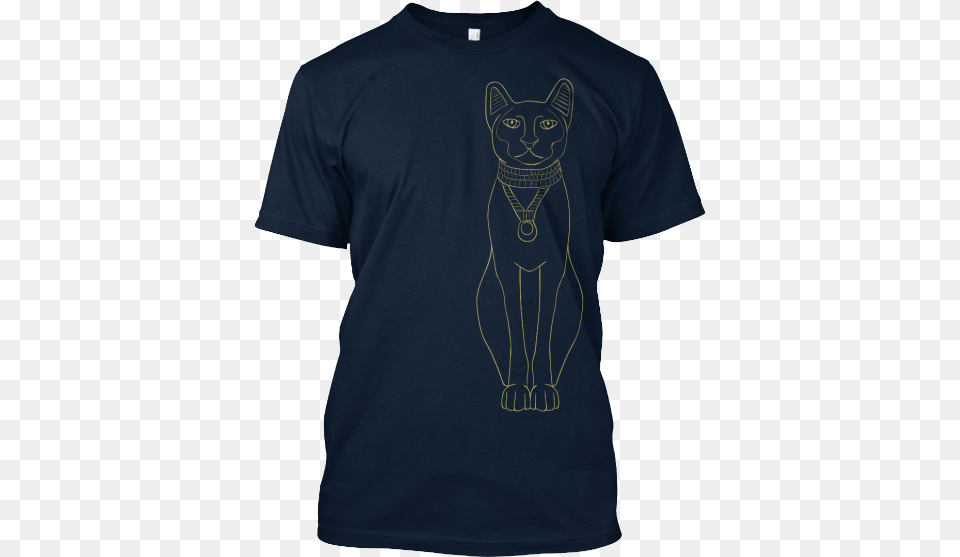 Gotham Threads New York City Clothing Egyptian Cat Draw With Jazza T Shirts, T-shirt, Animal, Egyptian Cat, Mammal Png Image