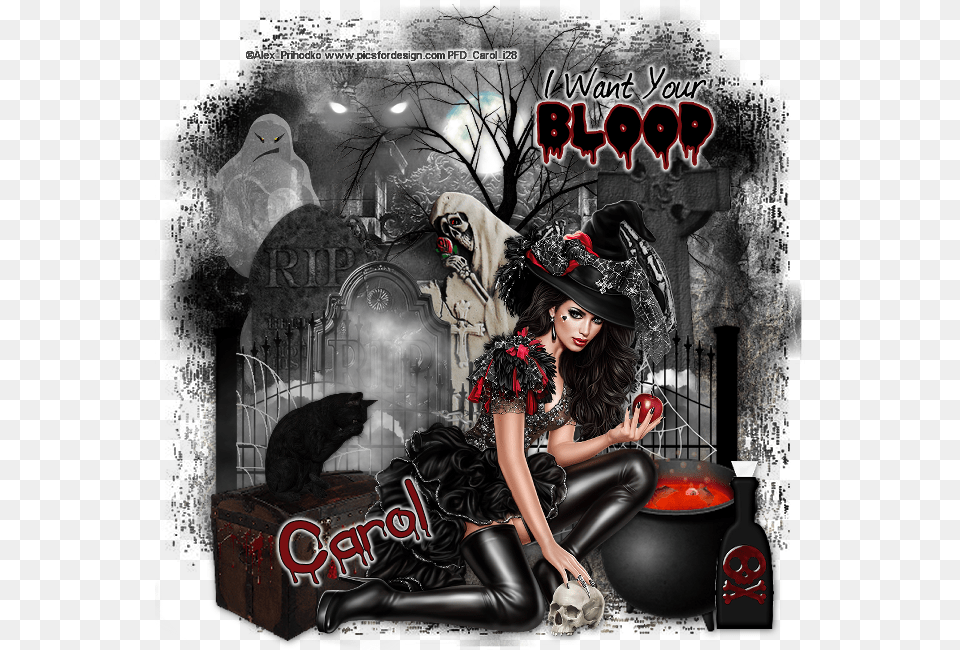 Gothic Alex Prihooko, Adult, Person, Female, Woman Png Image