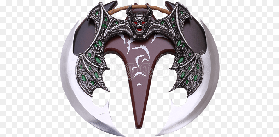 Gothic Bat Wing Blade Knife, Logo, Weapon Png