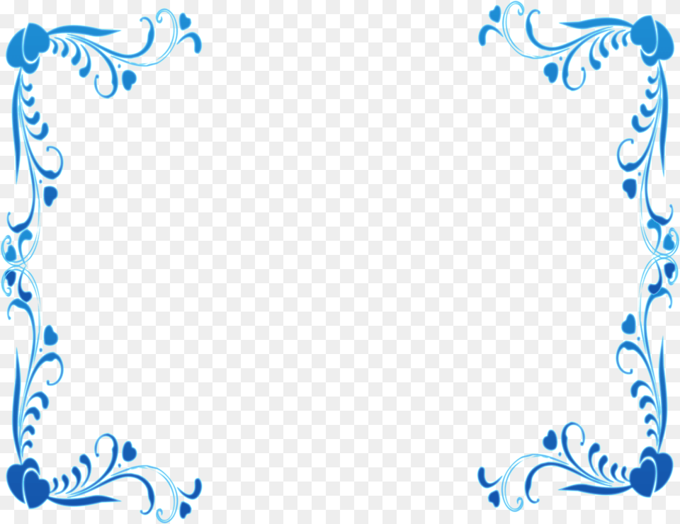 Gothic Border Simple Border Designs Blue, Art, Floral Design, Graphics, Pattern Free Transparent Png