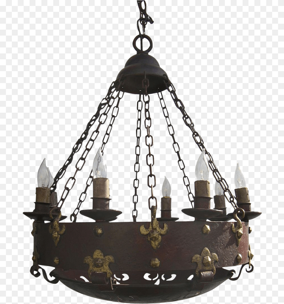 Gothic Chandelier Gothic Chandelier Transparent Background, Lamp, Bronze Png Image