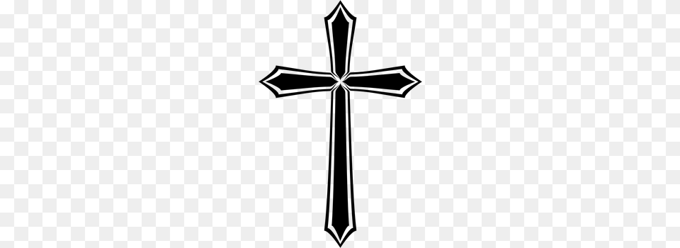 Gothic Clipart Pretty Cross, Silhouette, Symbol, Lighting Png