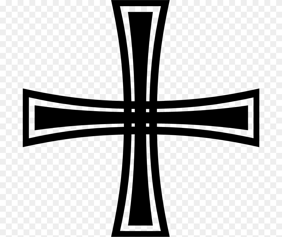 Gothic Cross, Silhouette, Lighting, Symbol Png