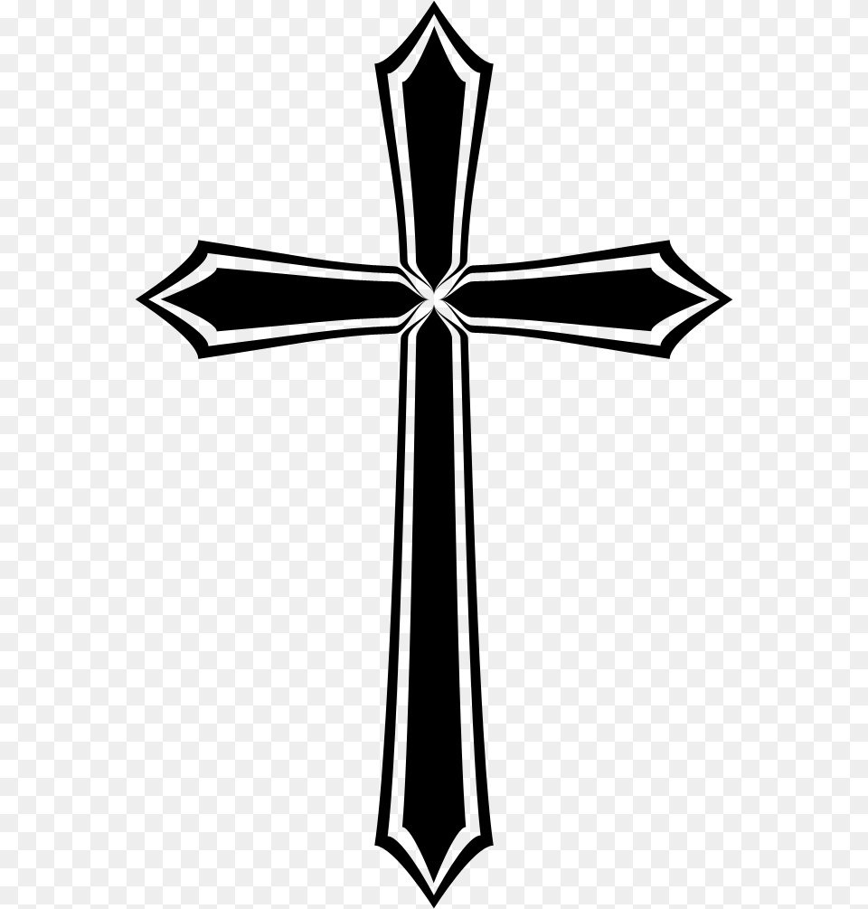 Gothic Cross, Silhouette, Symbol, Lighting Png