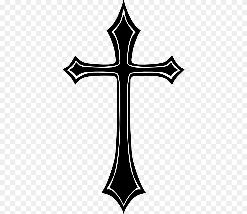 Gothic Cross Cross Tattoo, Symbol Free Png