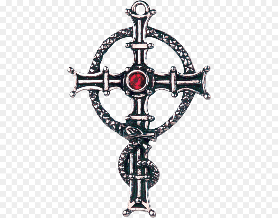 Gothic Cross Of Fearlessness Necklace Gothic Cross, Symbol, Accessories Png