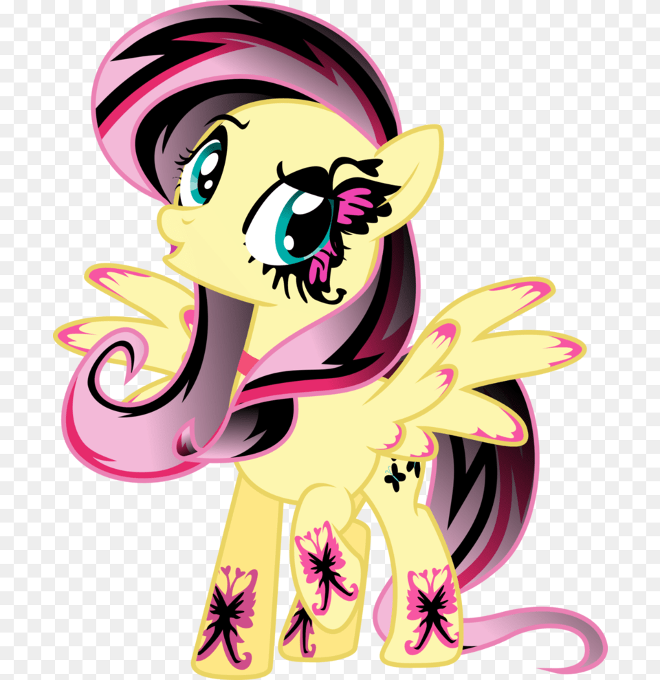 Gothic Fluttershy My Little Pony Friendship Is Magic Know, Art, Publication, Graphics, Comics Free Png Download