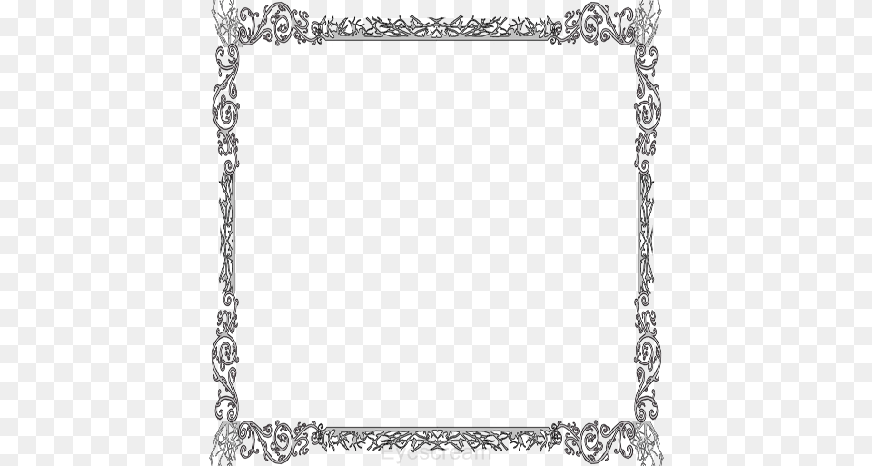 Gothic Frame Silver Certificate Border, Home Decor, Blackboard Png Image