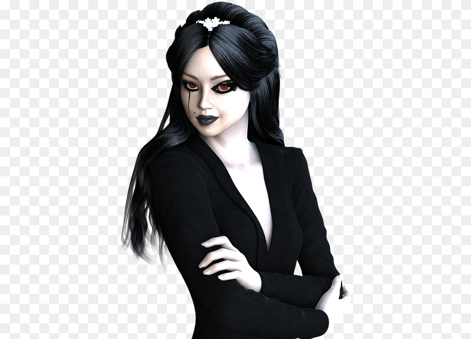 Gothic Girl, Adult, Portrait, Photography, Person Png Image