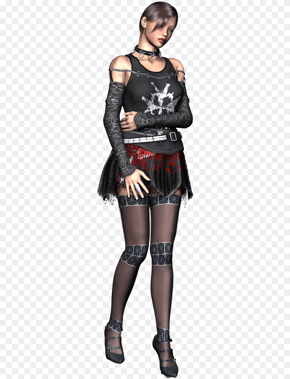 Gothic Girl 3d Transparent, Adult, Person, Woman, Female Png