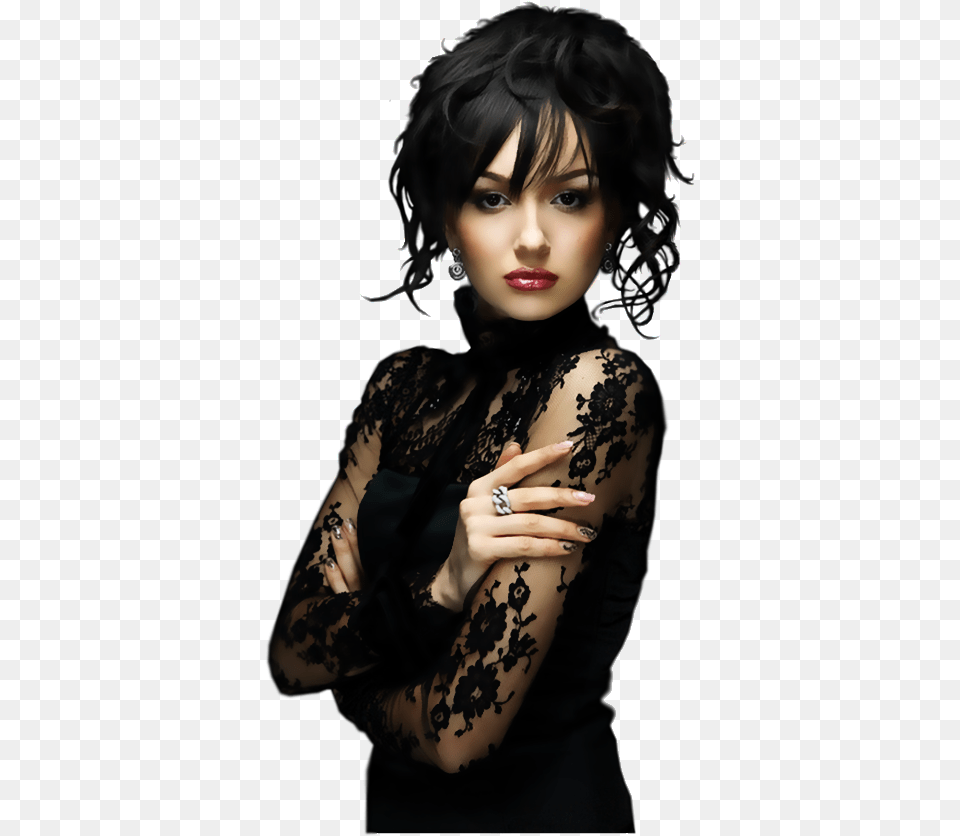 Gothic Girl Cat Person, Body Part, Hand, Finger Free Png Download