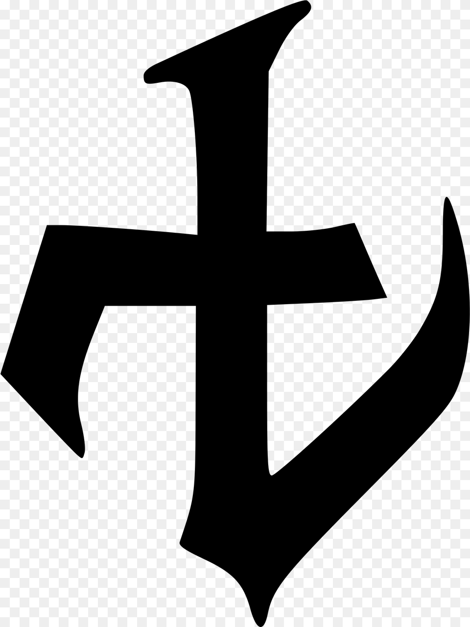 Gothic Glyph 5 Clip Arts Transparent Symbols Gothic, Gray Png Image