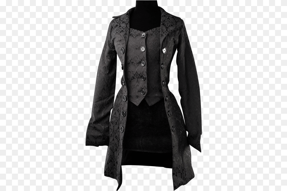 Gothic Jacket, Clothing, Coat, Overcoat, Long Sleeve Png