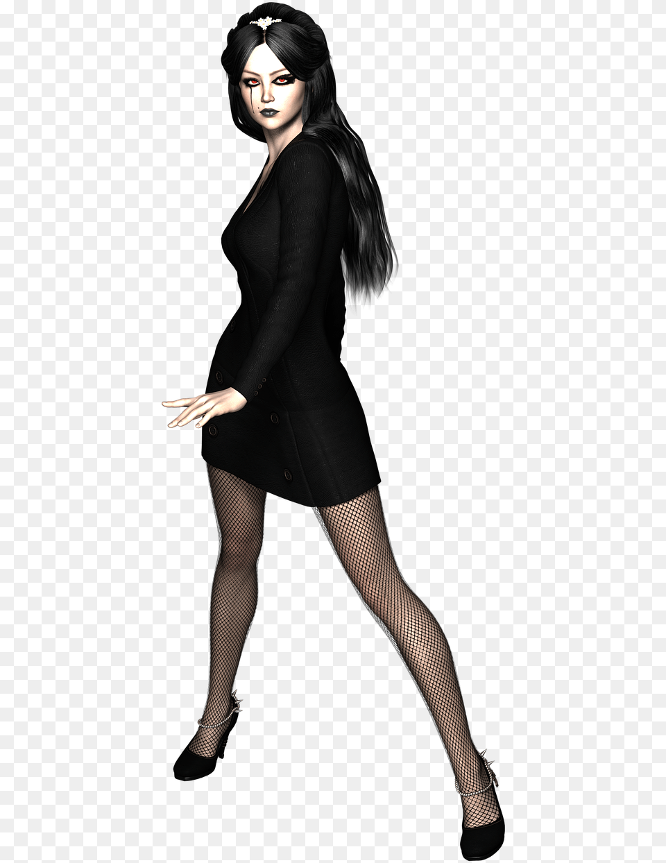 Gothic Lady, Adult, Sleeve, Shoe, Person Png
